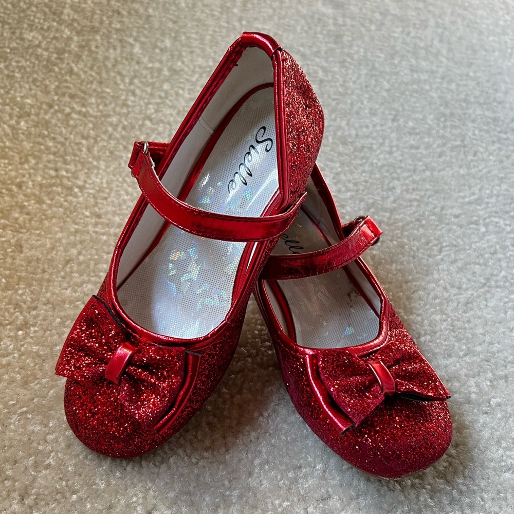 Wizard of Oz Dorothy costume ruby red slippers shoe  size 11
